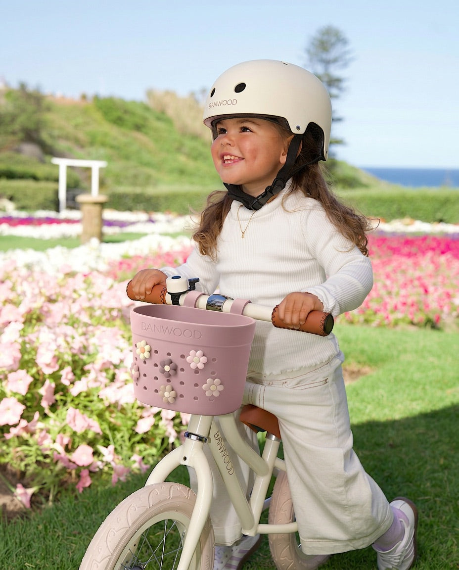 Banwood | fietsenmand pin & ride dustyrose