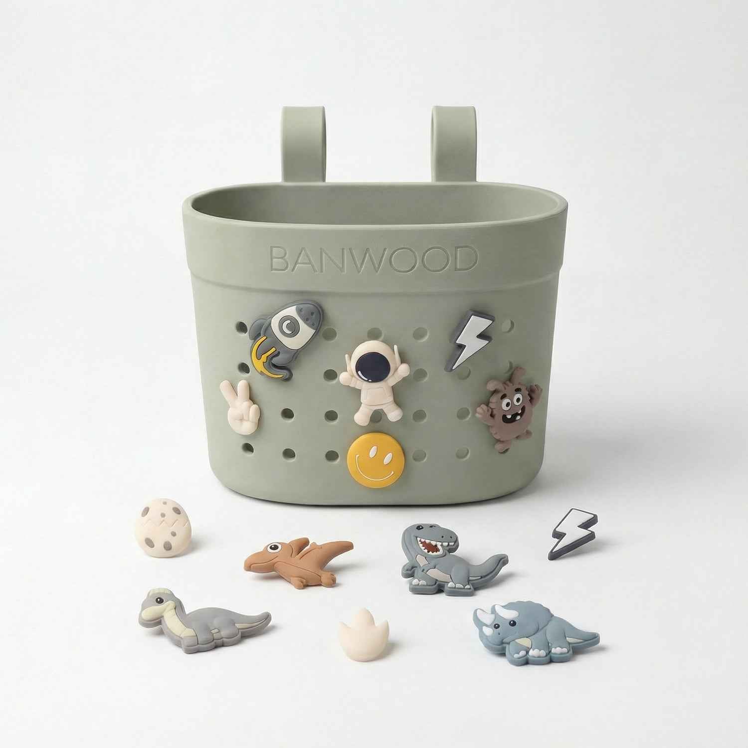 Banwood | fietsenmand pin & ride olive