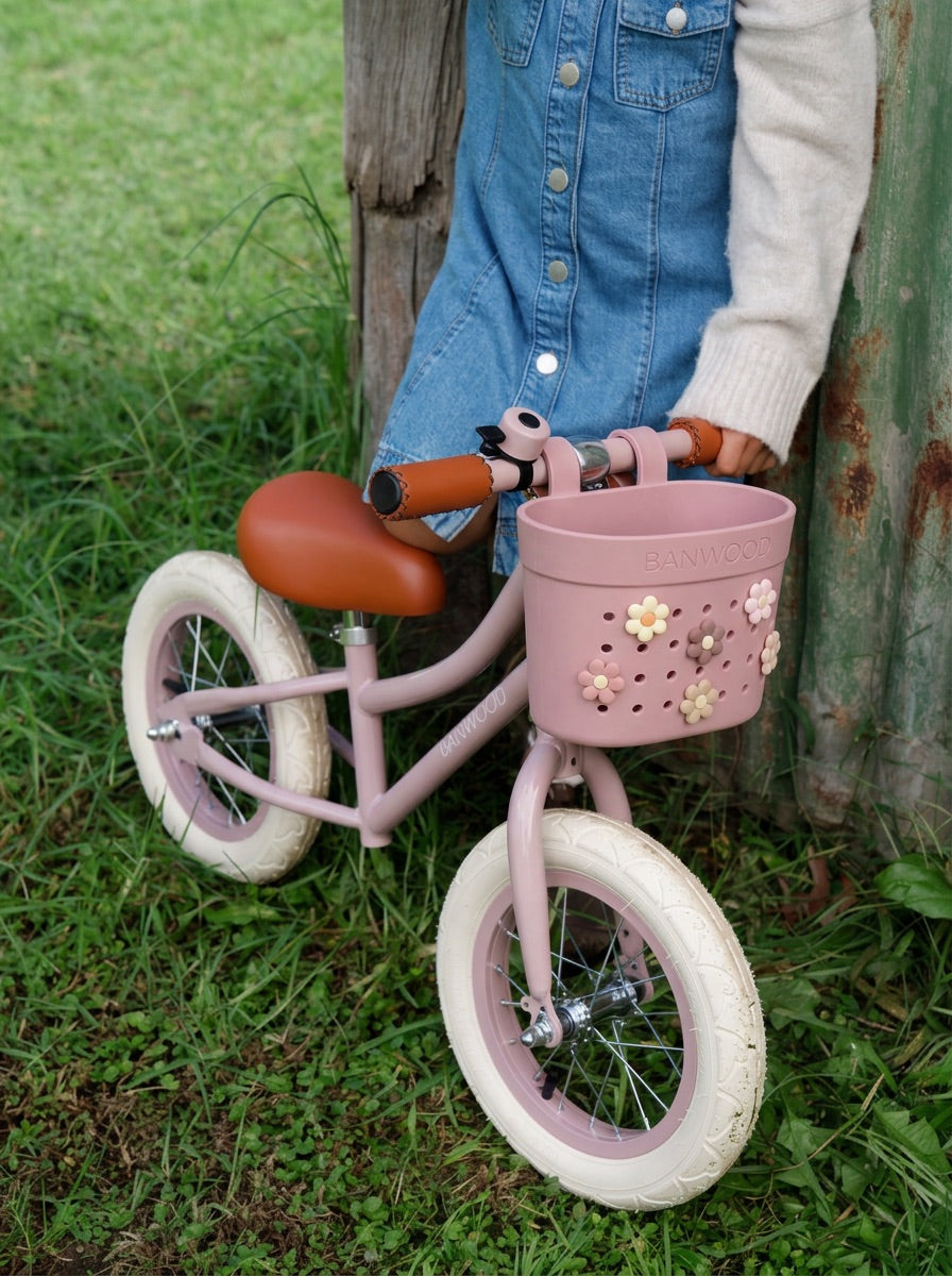 Banwood | fietsmand pin & ride raspberry