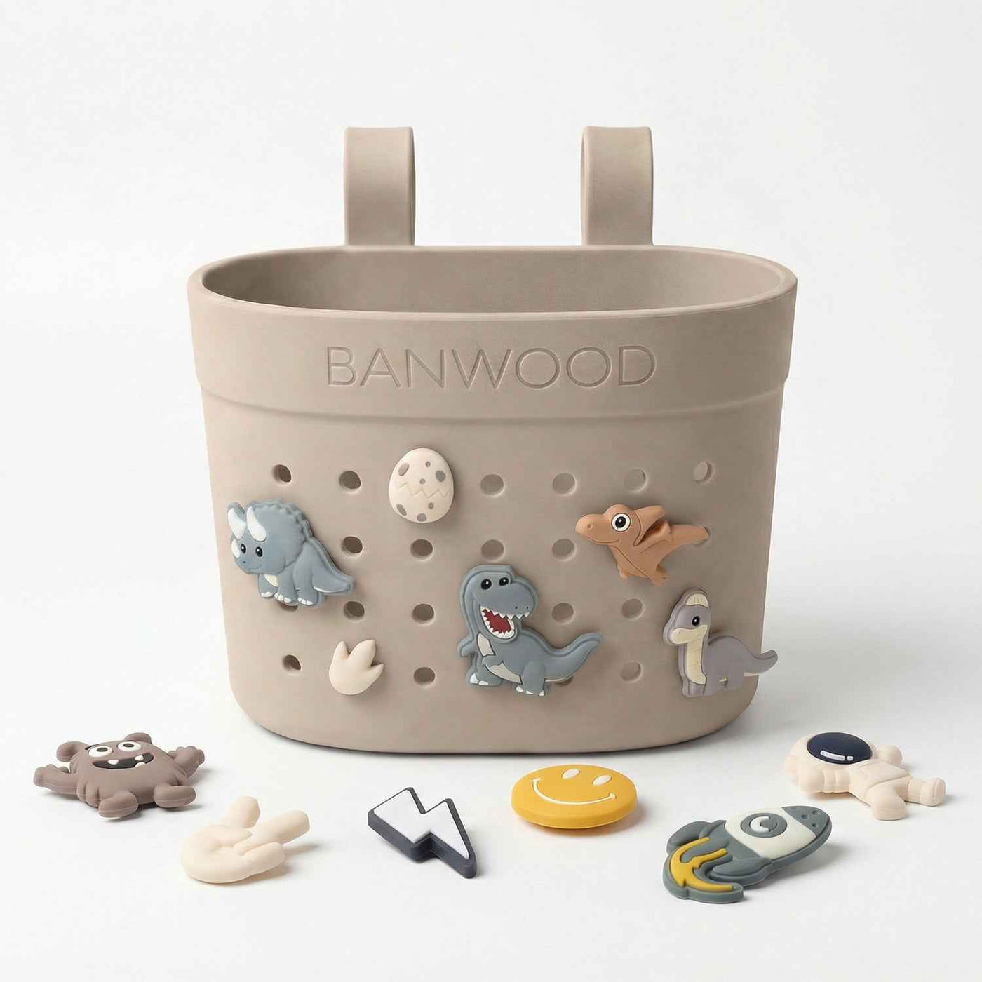 Banwood | fietsmand pin & ride sand