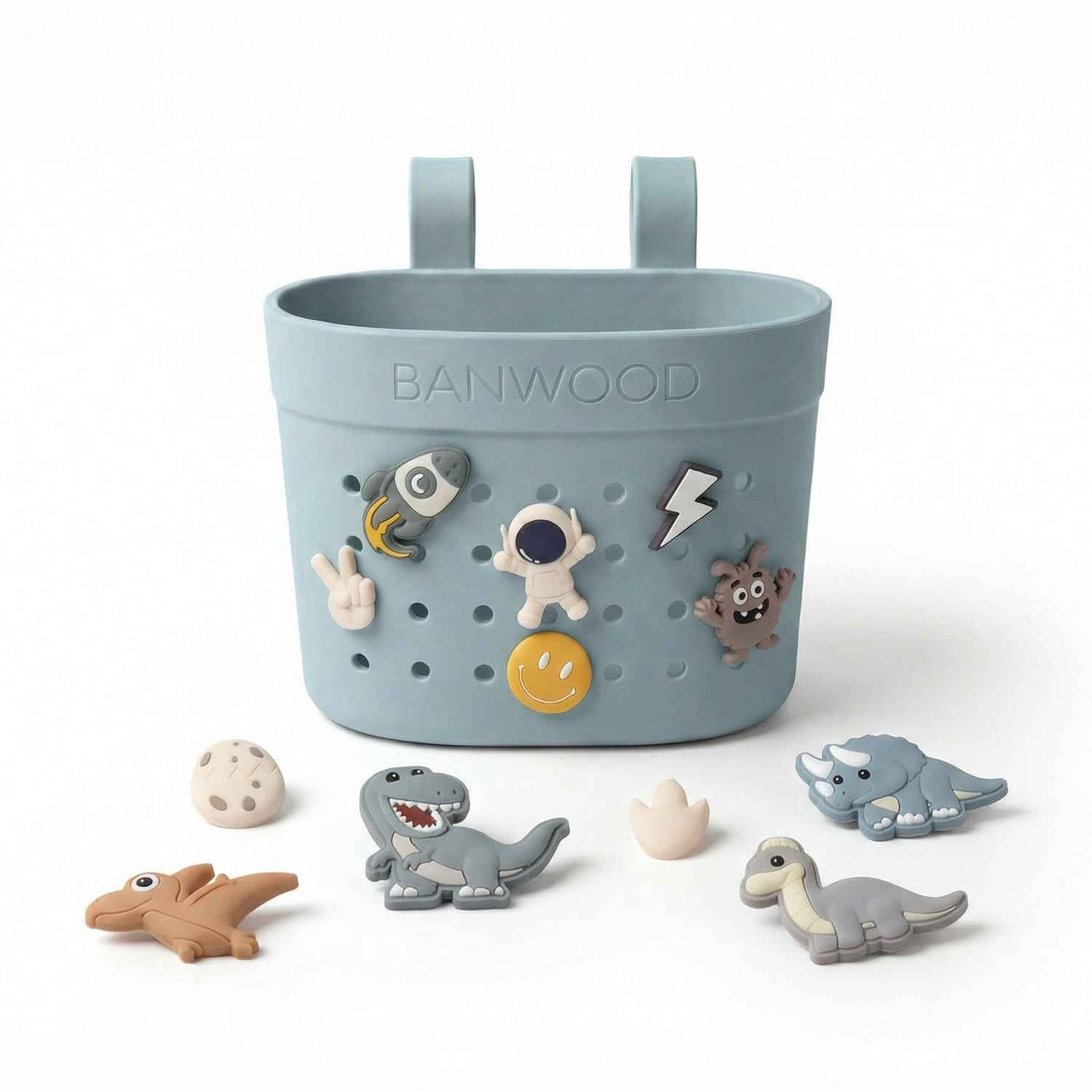 Banwood | fietsmand pin & ride teal