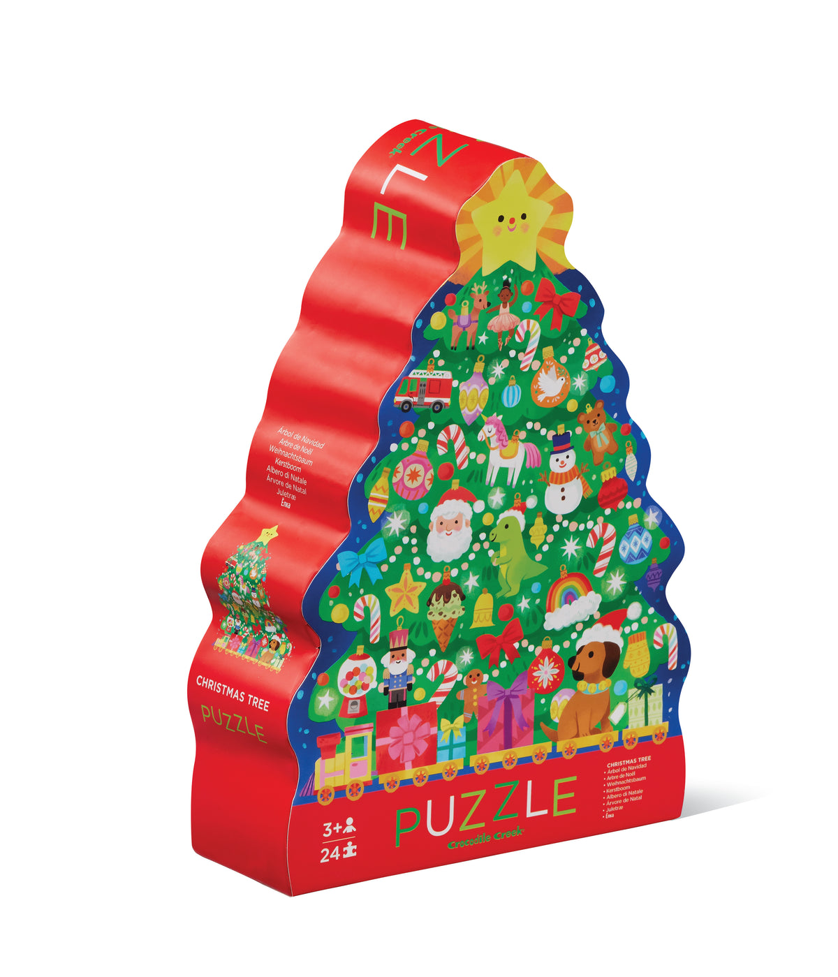 Crocodile Creek | kerstboom puzzel 24pcs