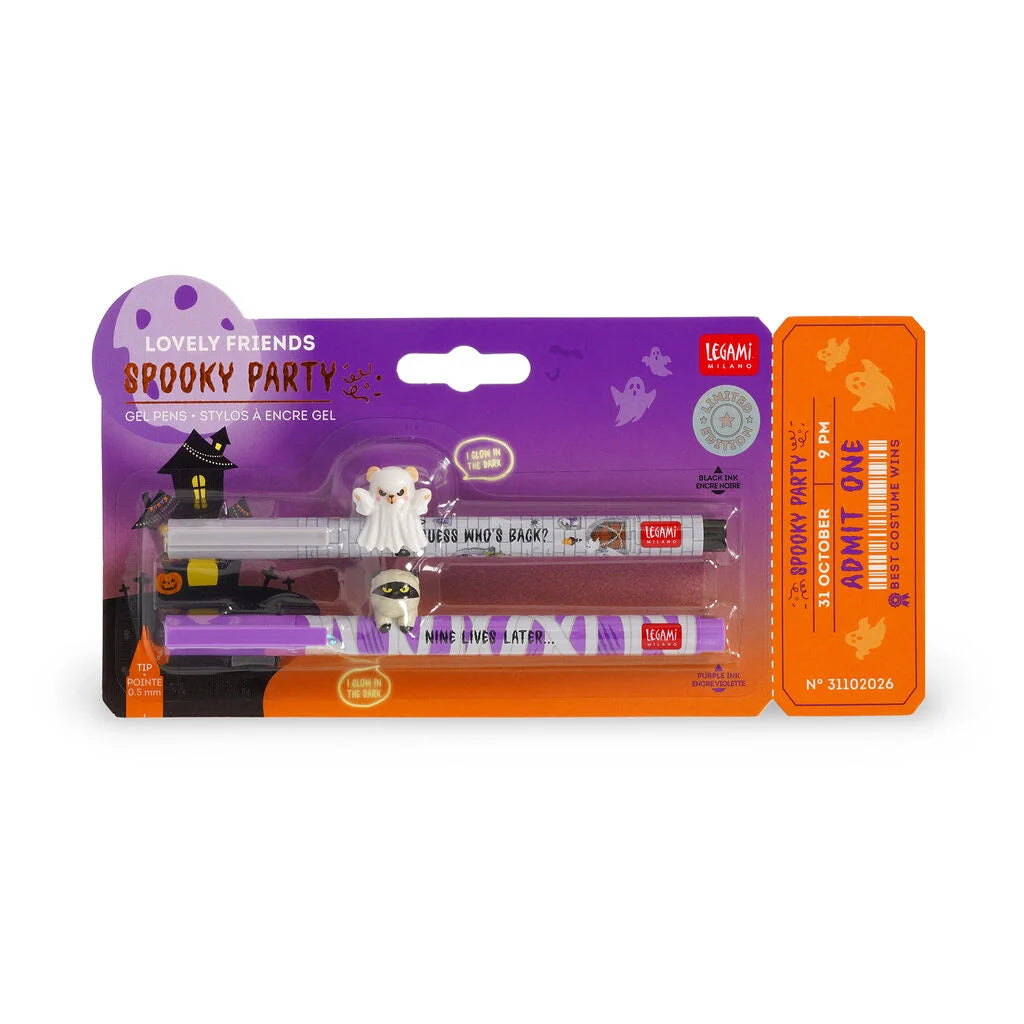 Legami | spooky party gel pen 2-pack