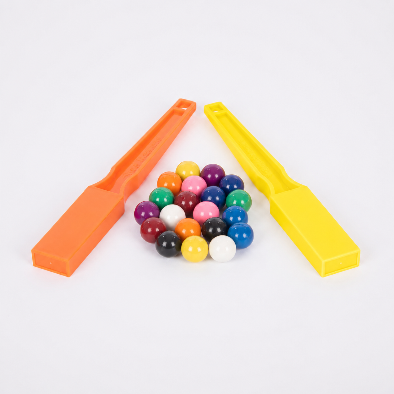 Shaw Magnets | 2 gekleurde staven met magnetische knikkers