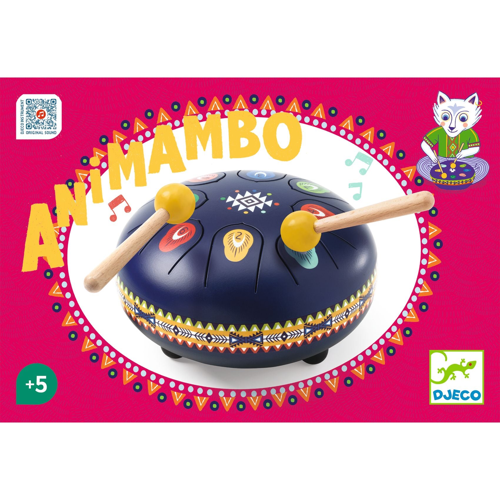 Djeco | tongdrum blauw - 8 noten