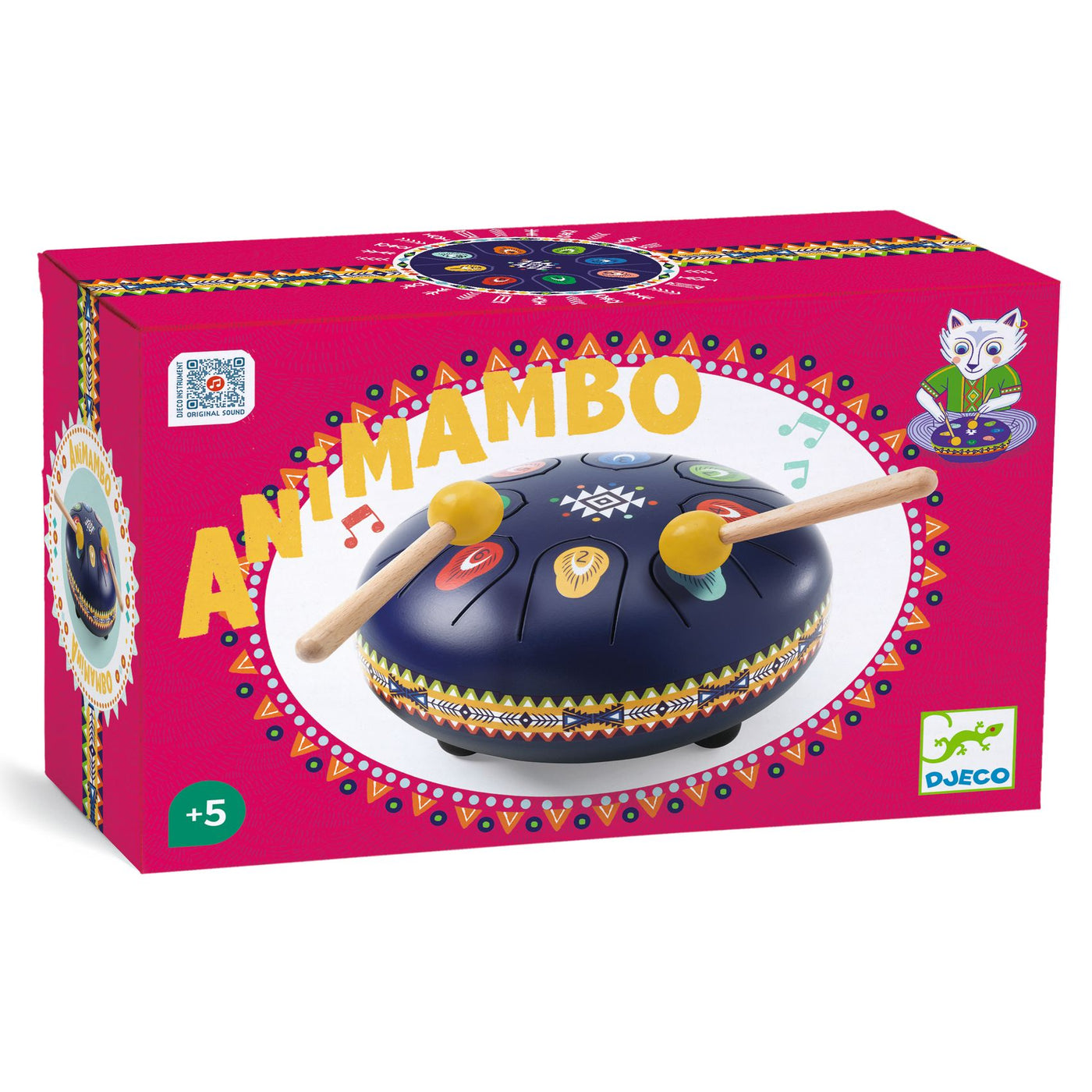Djeco | tongdrum blauw - 8 noten