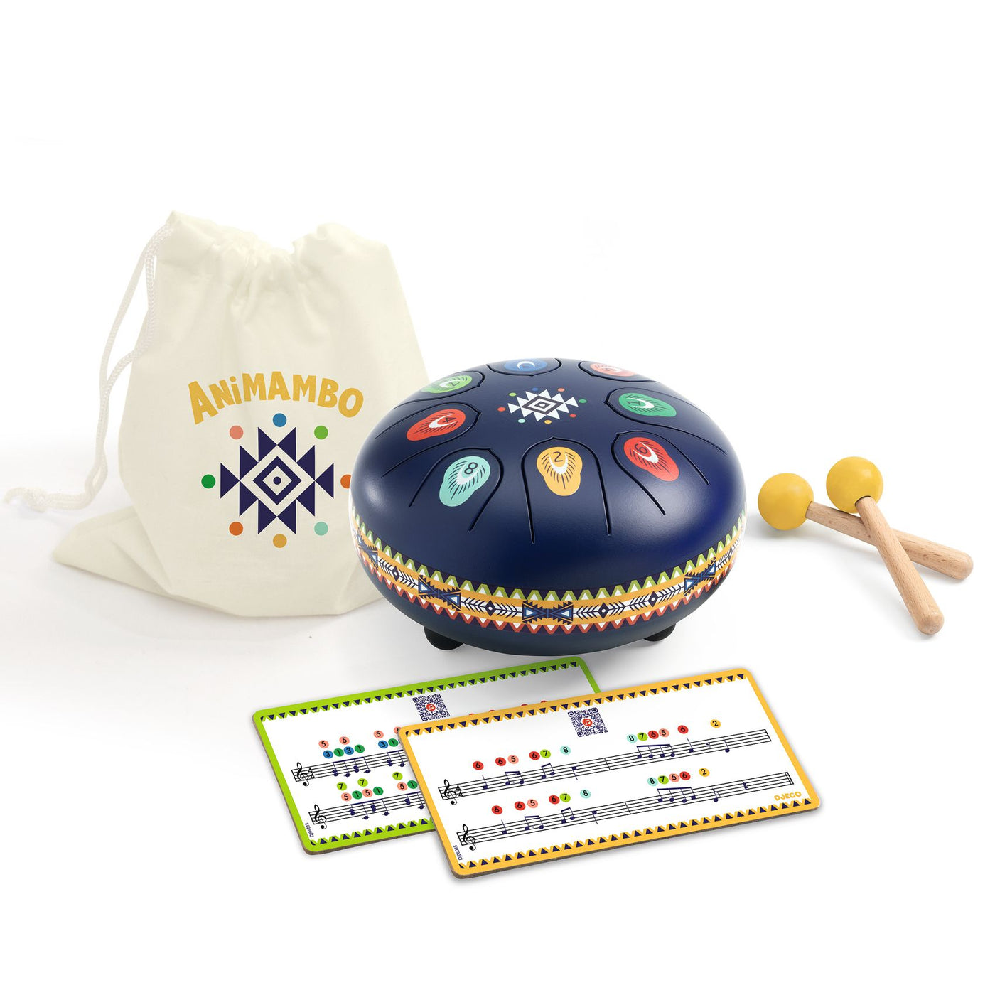 Djeco | tongdrum blauw - 8 noten