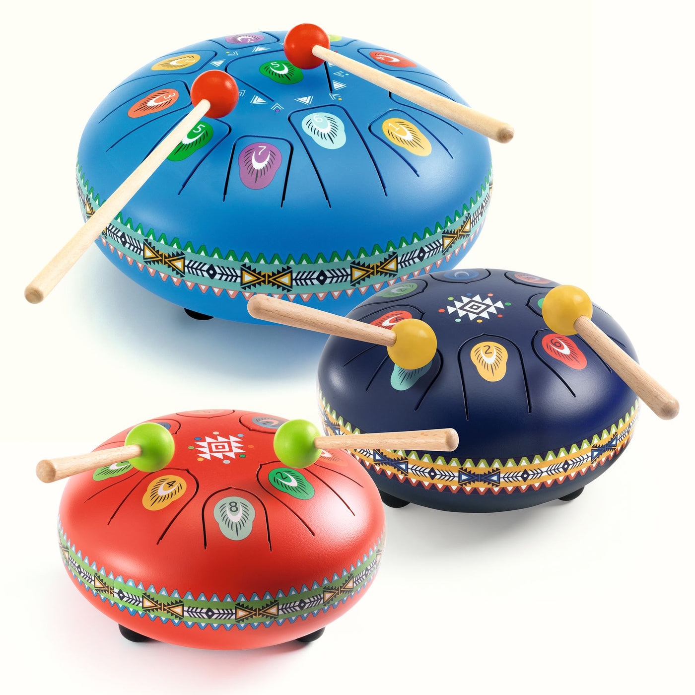 Djeco | tongdrum blauw - 8 noten