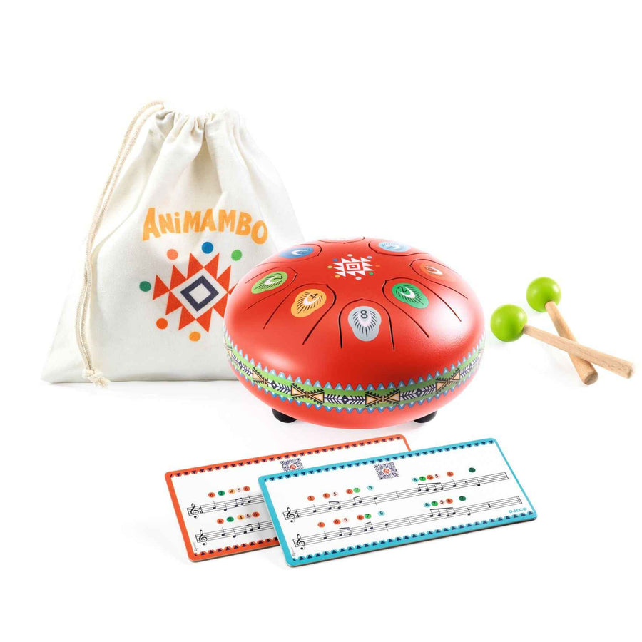 Djeco | tongdrum rood - 8 noten
