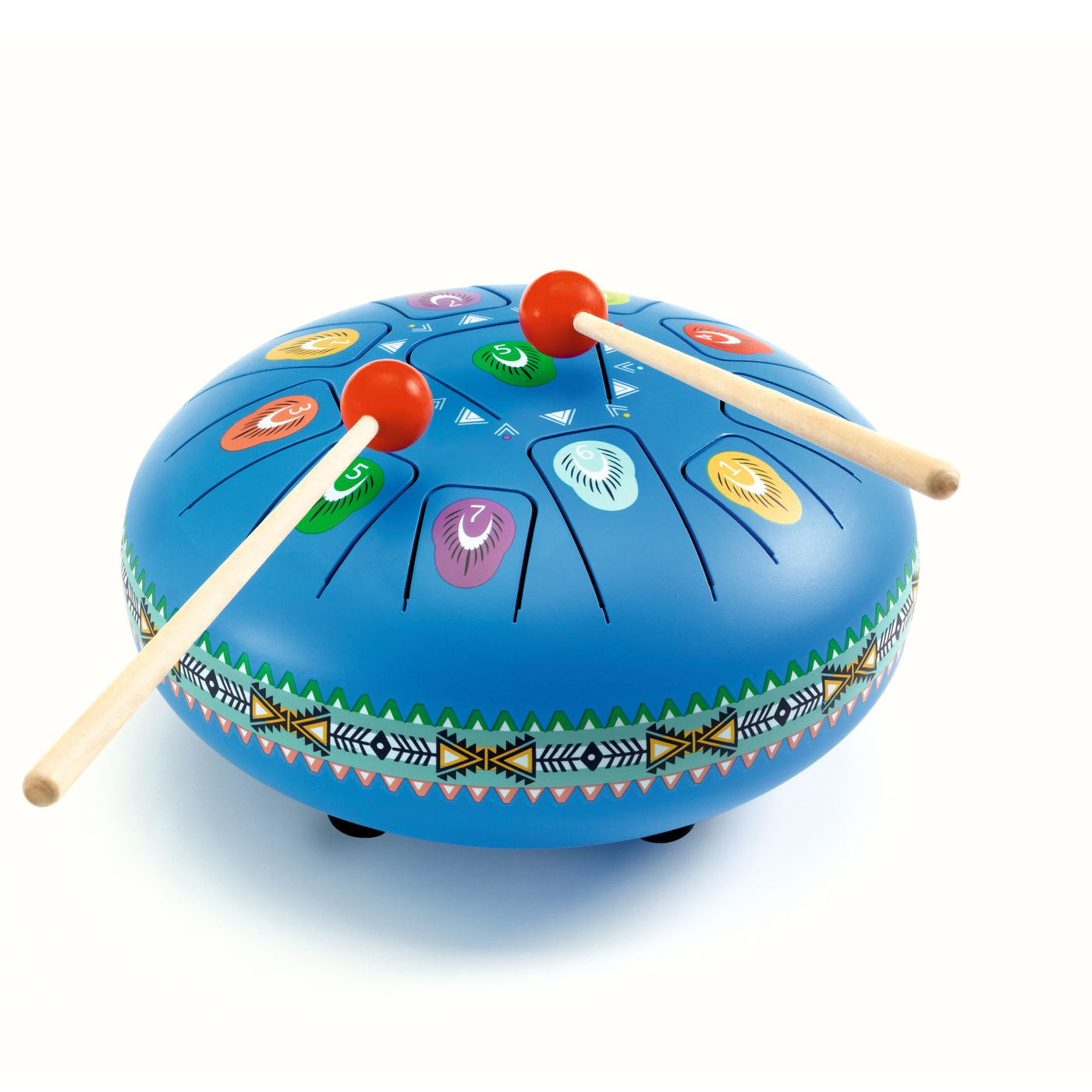 Djeco | tongtrommel blauw - 11 tonen