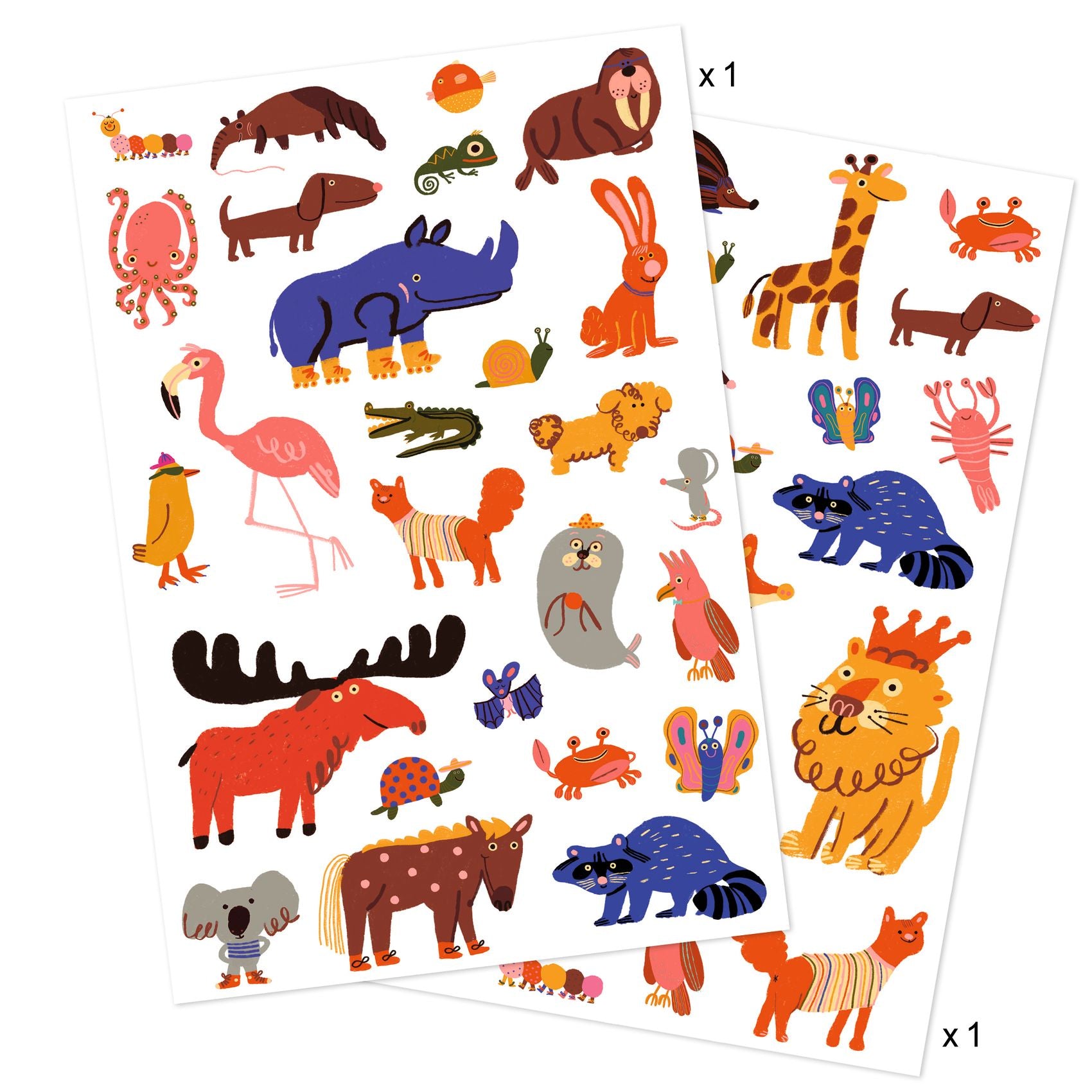 Djeco | tattoos funny animals