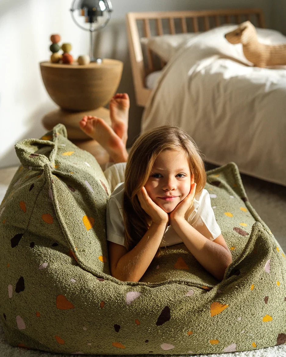 Wigiwama | Zitzak Beanbag Chair Terrazzo Moss