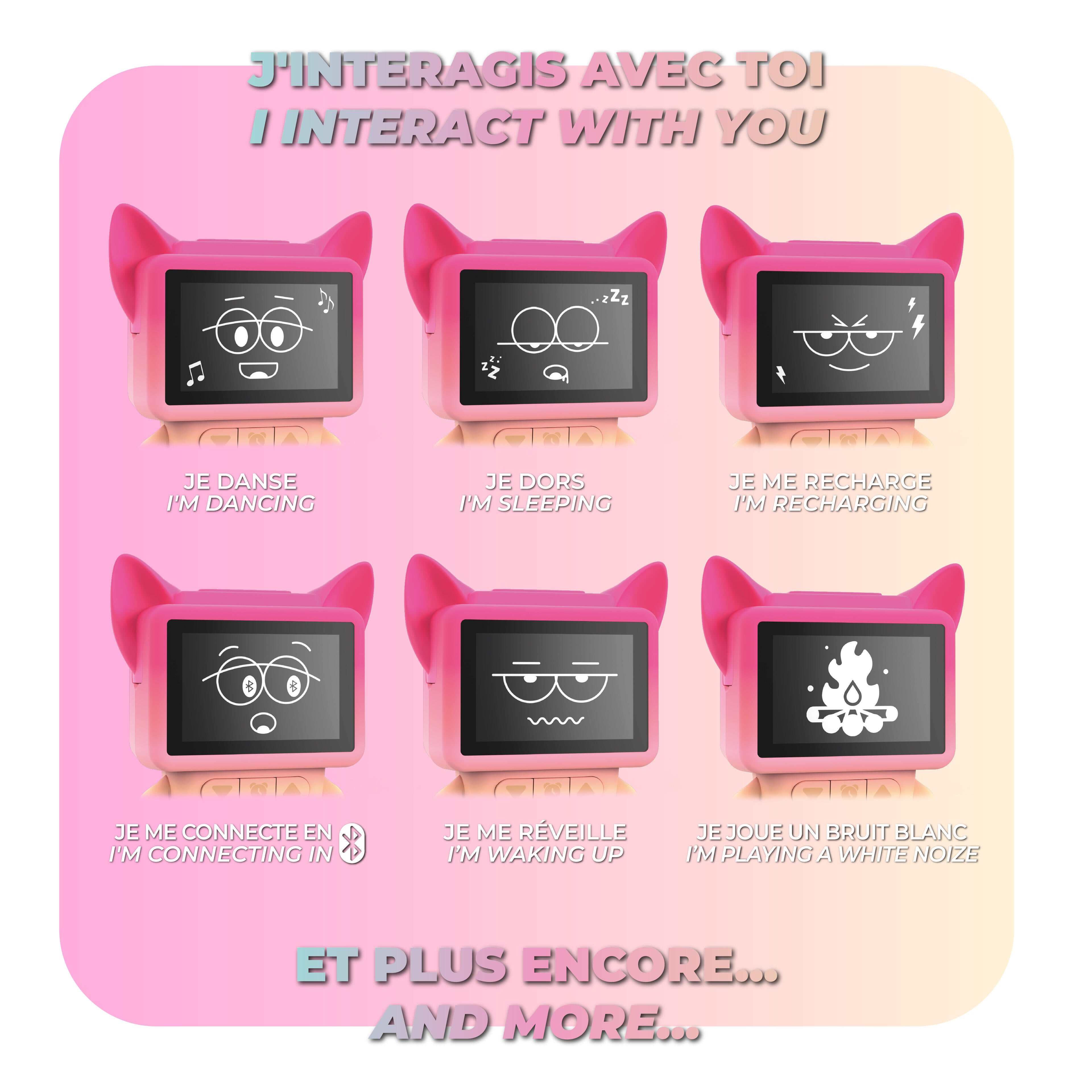 Mob | dancing clock pink