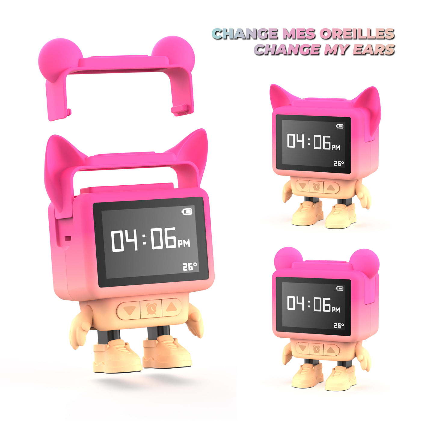 Mob | dancing clock pink