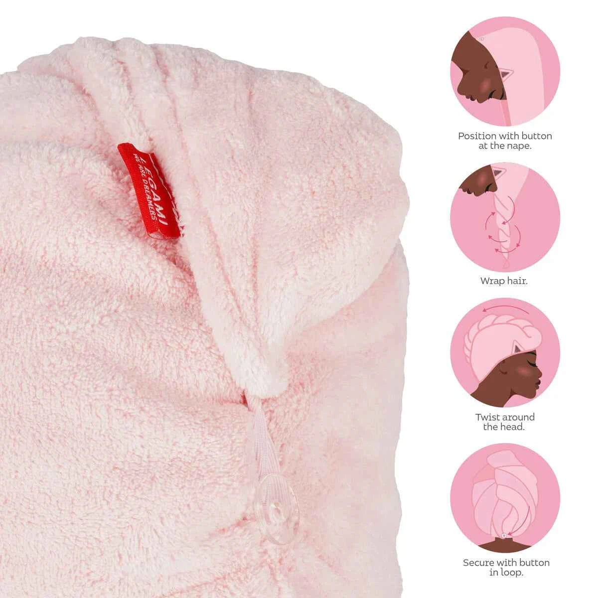 Legami | Handdoek Love My Hair Kitty Hair Turban Towel