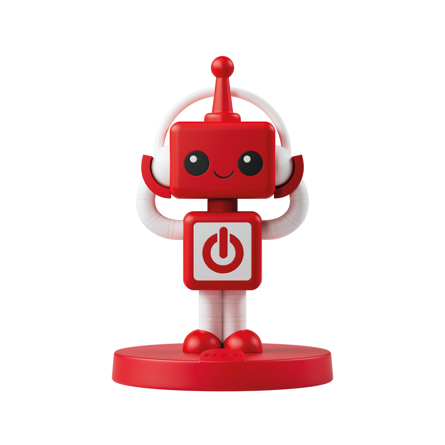 Faba | Educatief Speelgoed Luisterfiguur Faba Me Rood