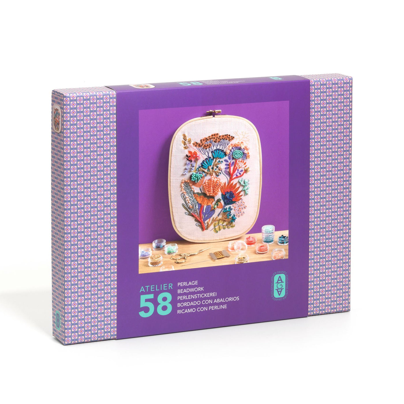 Djeco | atelier 58, borduren met kralen