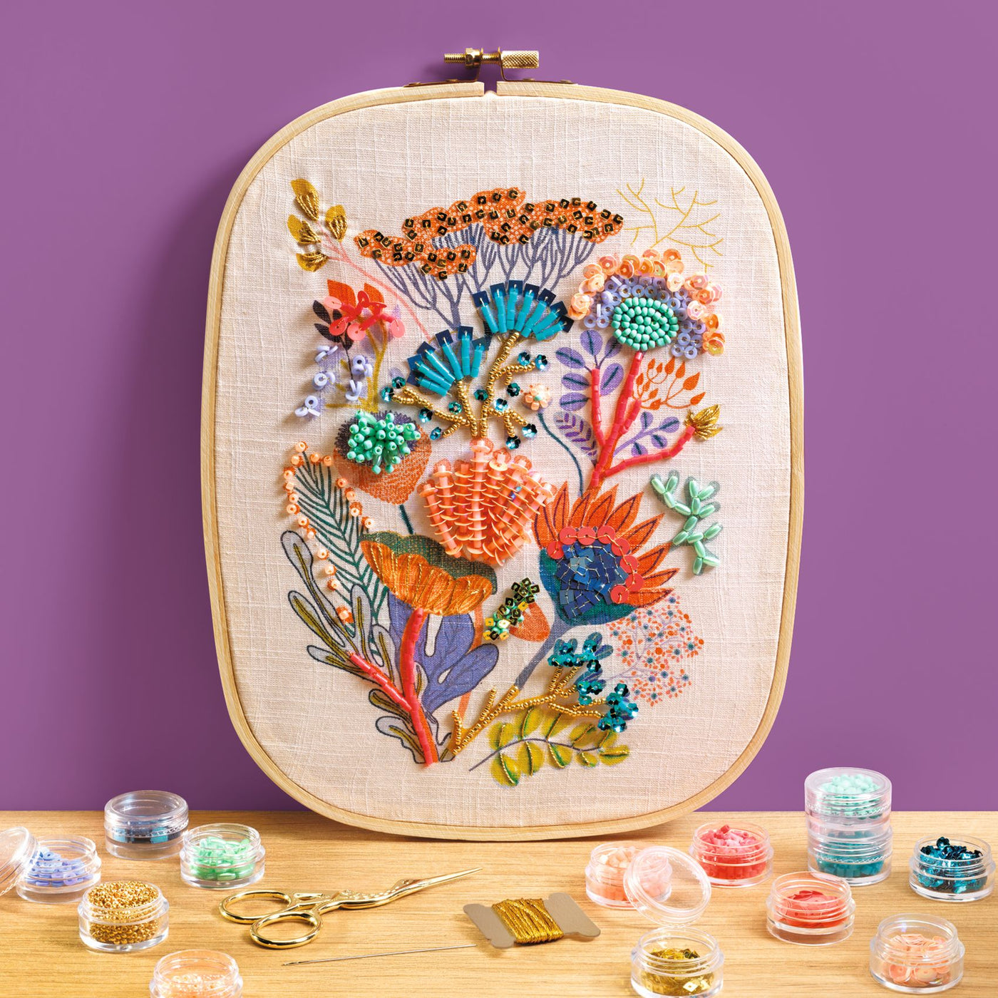 Djeco | atelier 58, borduren met kralen