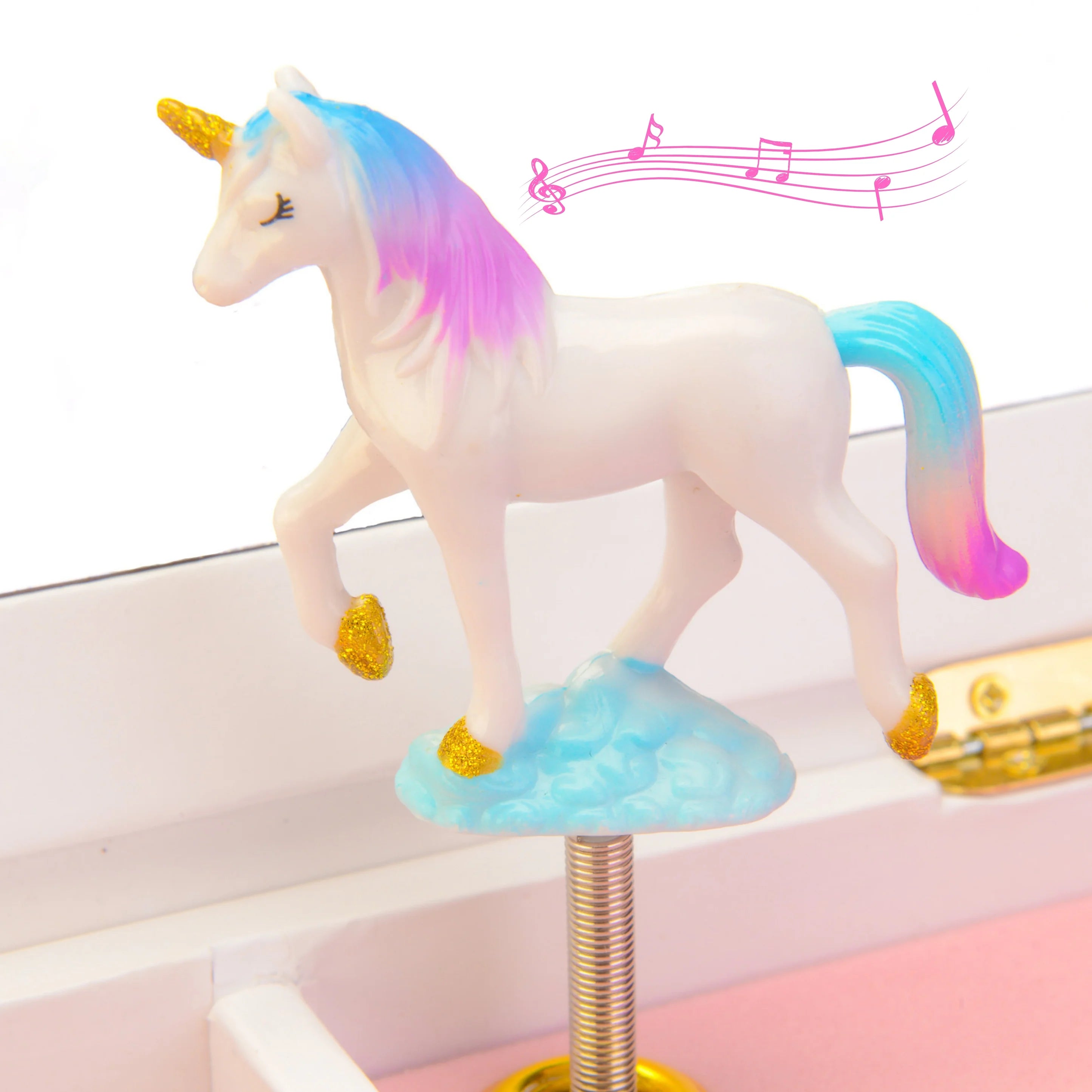 Giggle & Honey | Musical Jewelry Box - Floral Unicorn - Walz Of The Flowers