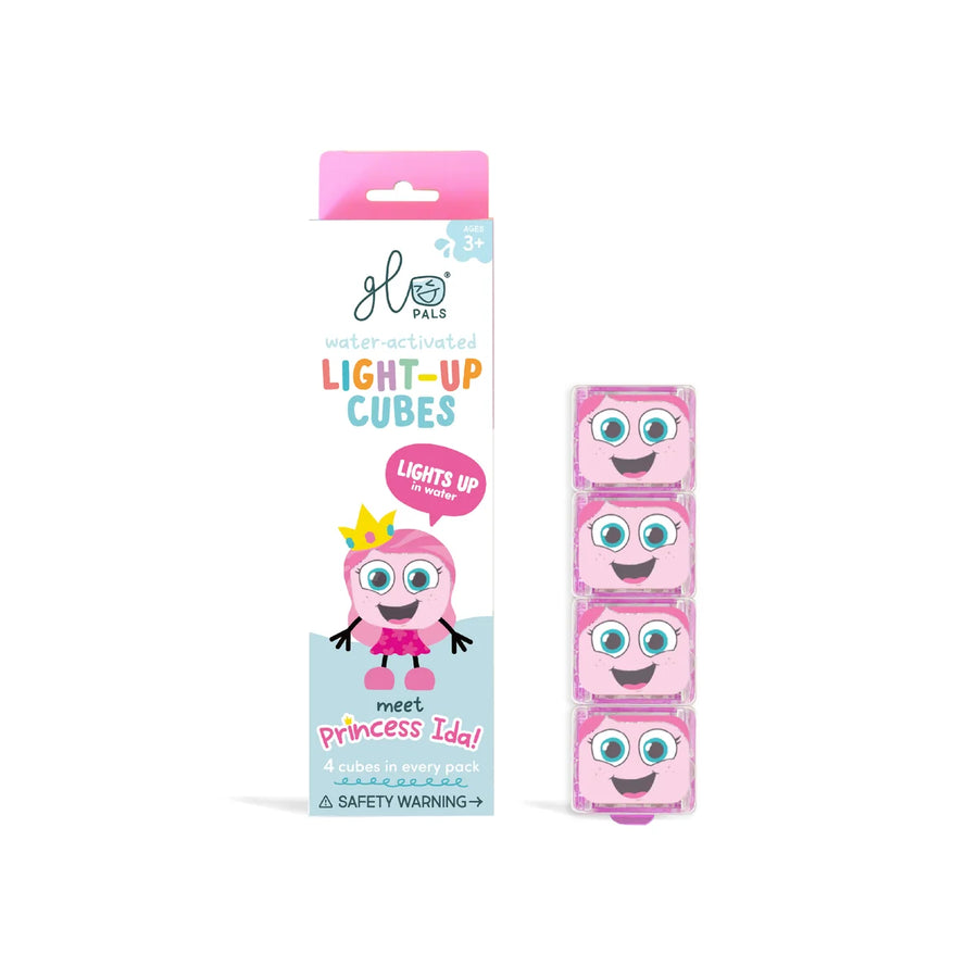 Glo Pals | Badspeelgoed Light Up Cubes Ida 4-pack