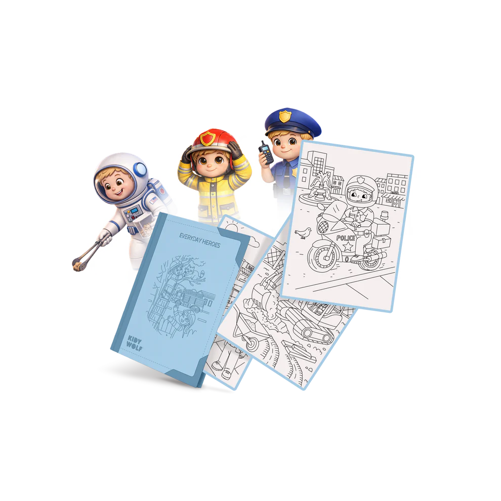Kidywolf | Kidydraw pad refill everyday heroes 6y+