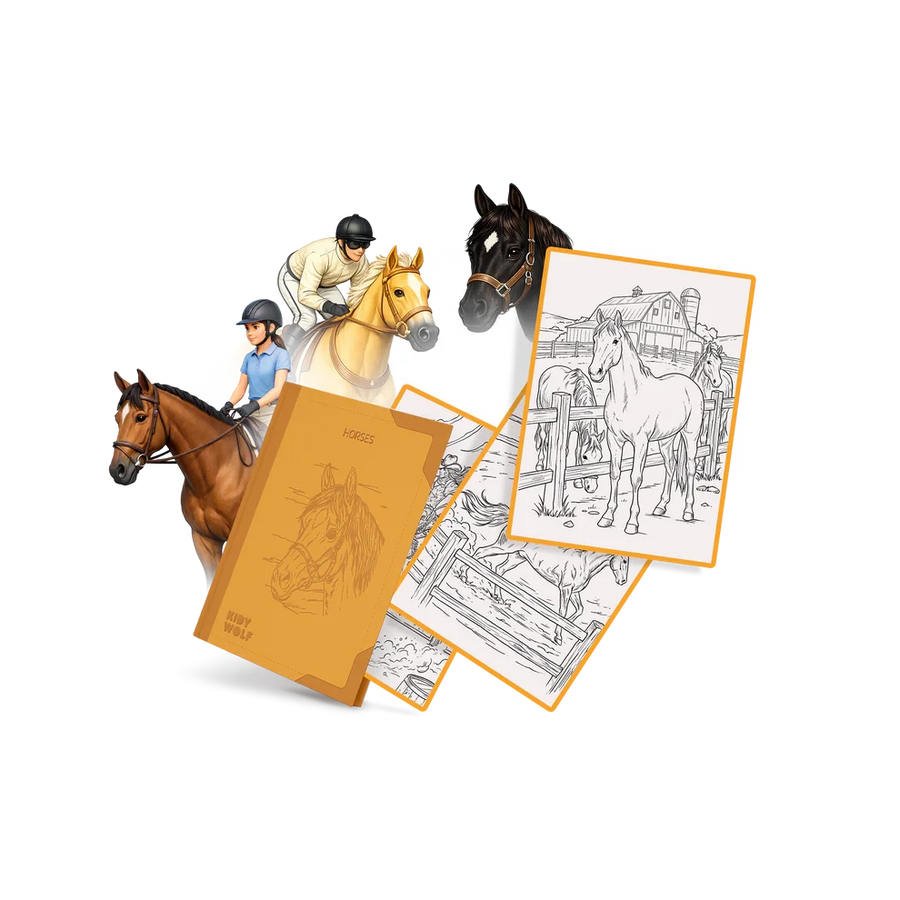 Kidywolf | kidydraw pad refill horses 8y+