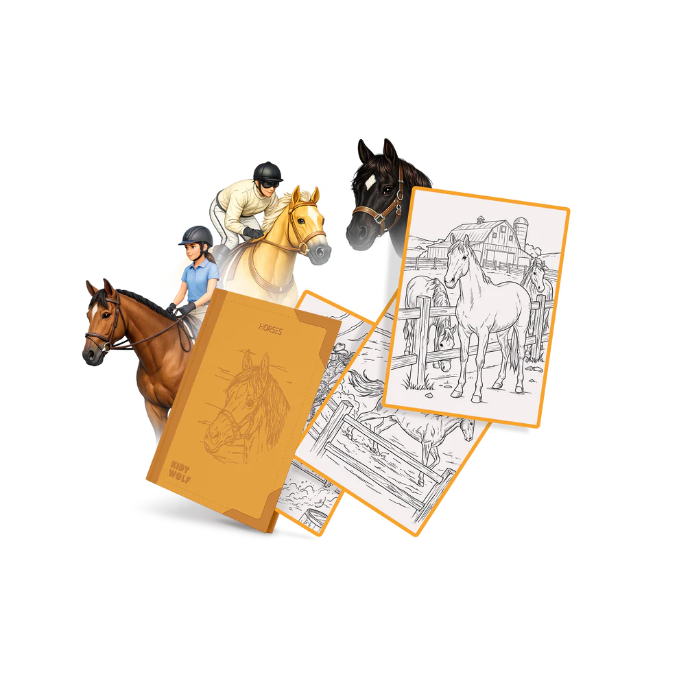 Kidywolf | kidydraw pad refill horses 8y+