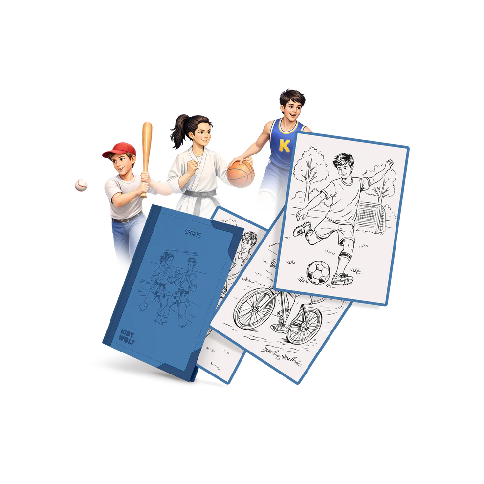 Kidywolf | kidydraw pad refill sports 8y+