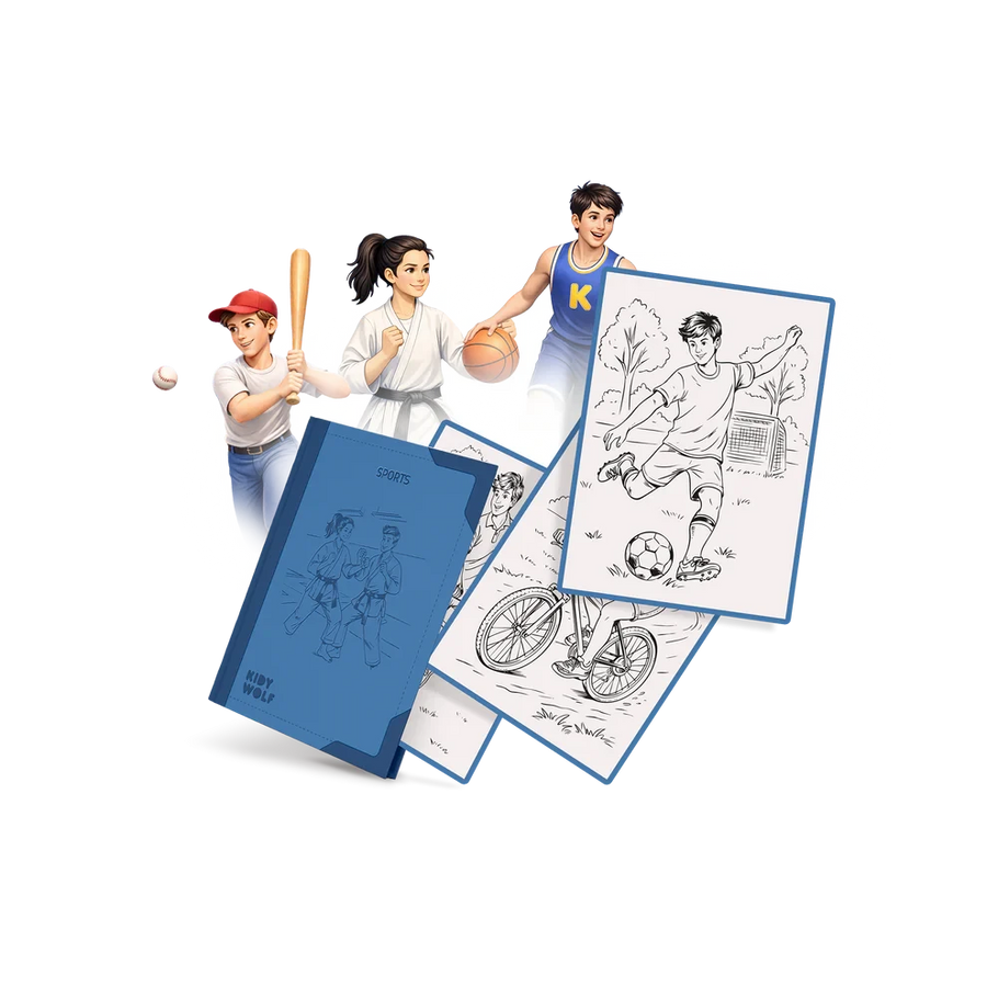 Kidywolf | kidydraw pad refill sports 8y+