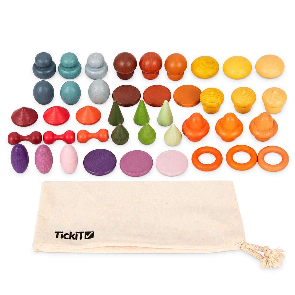 Tickit | houten schatten proefset