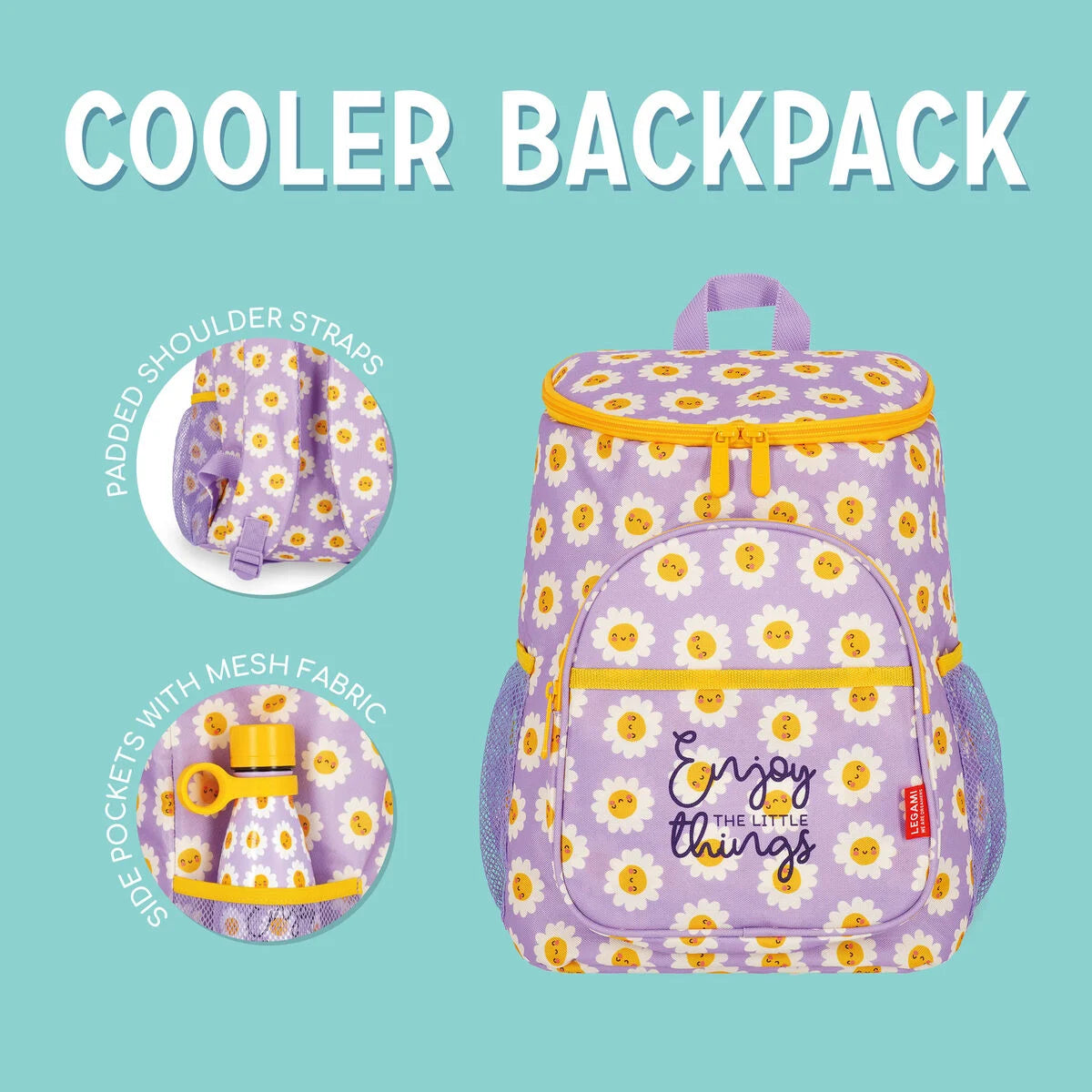 Legami | cooler backpack daisy