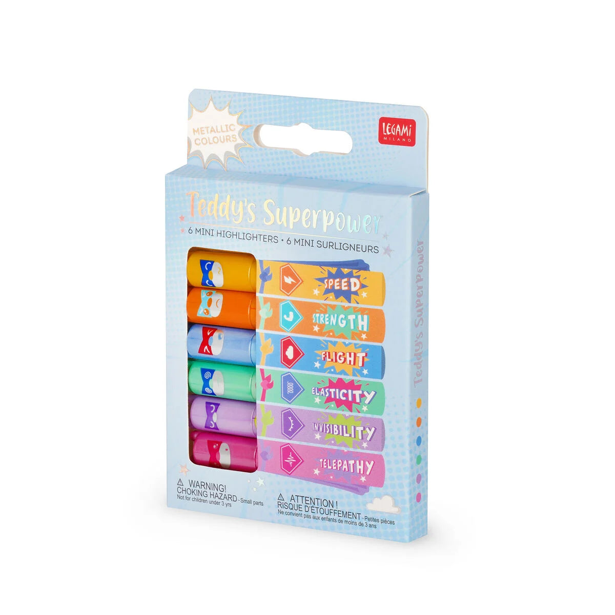 Legami | Markeerstiften Teddy's Superpower 6-pack
