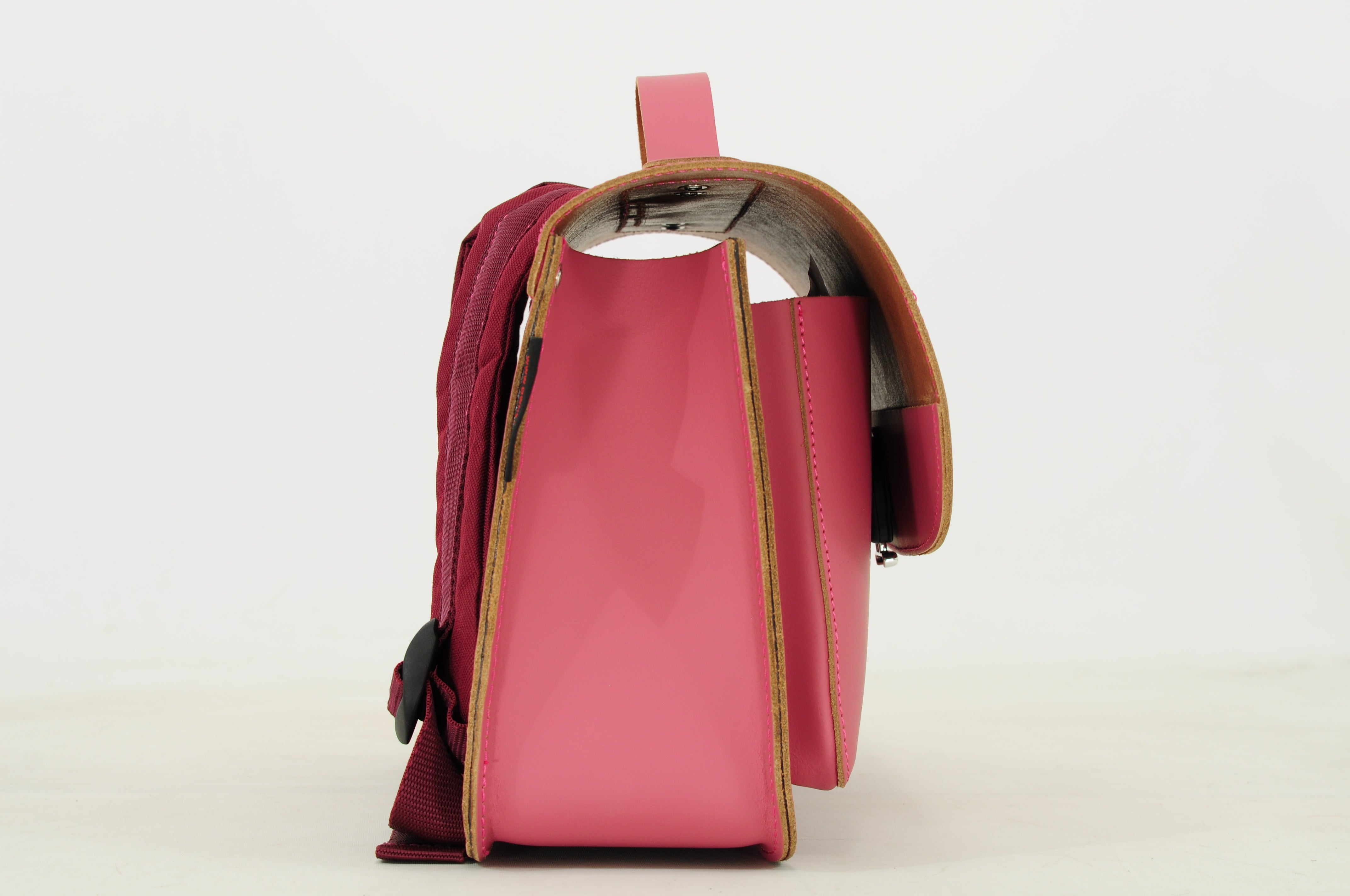 Own Stuff | Lederen kleuterboekentas antiek pink