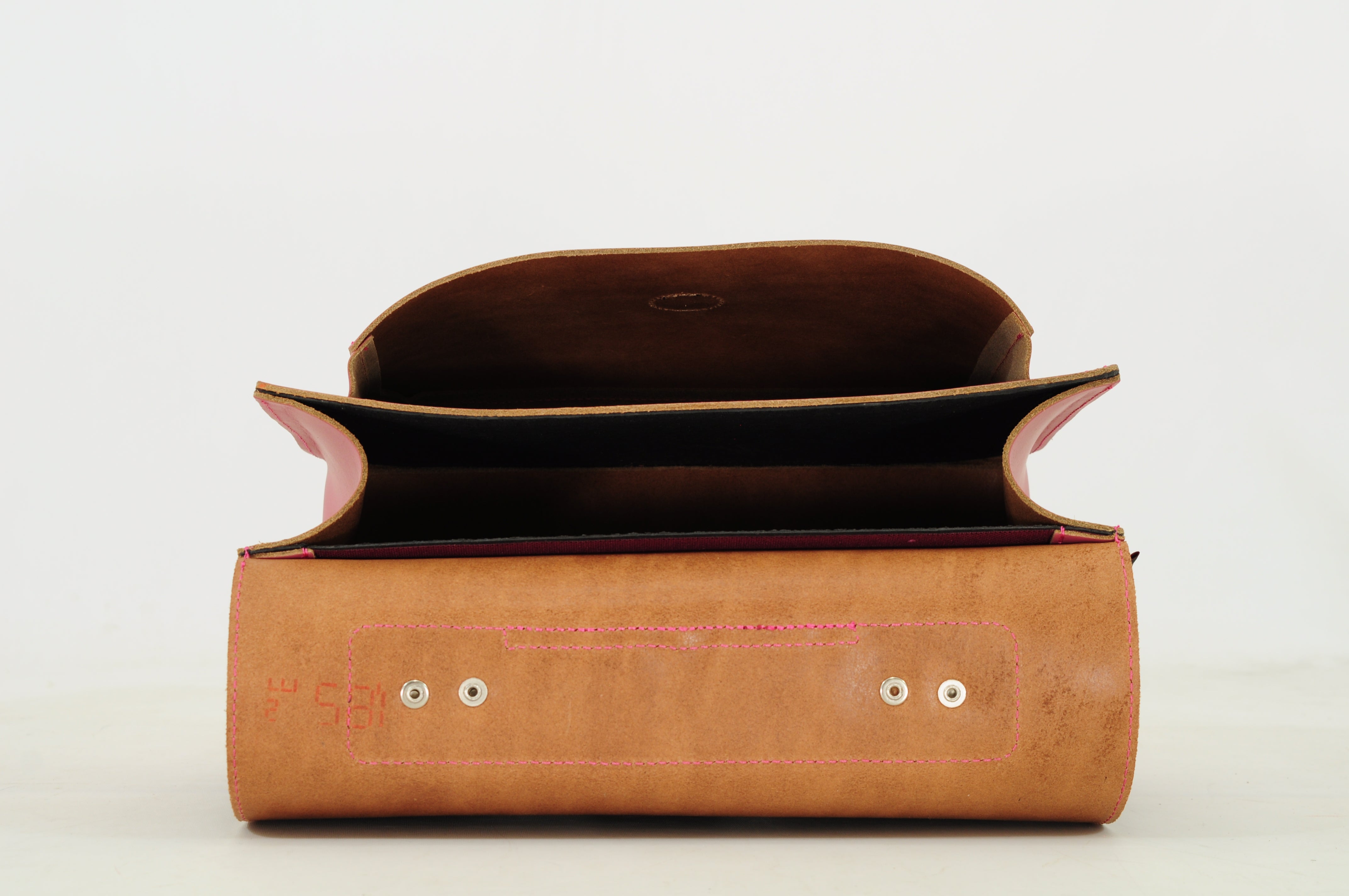 Own Stuff | Lederen kleuterboekentas antiek pink