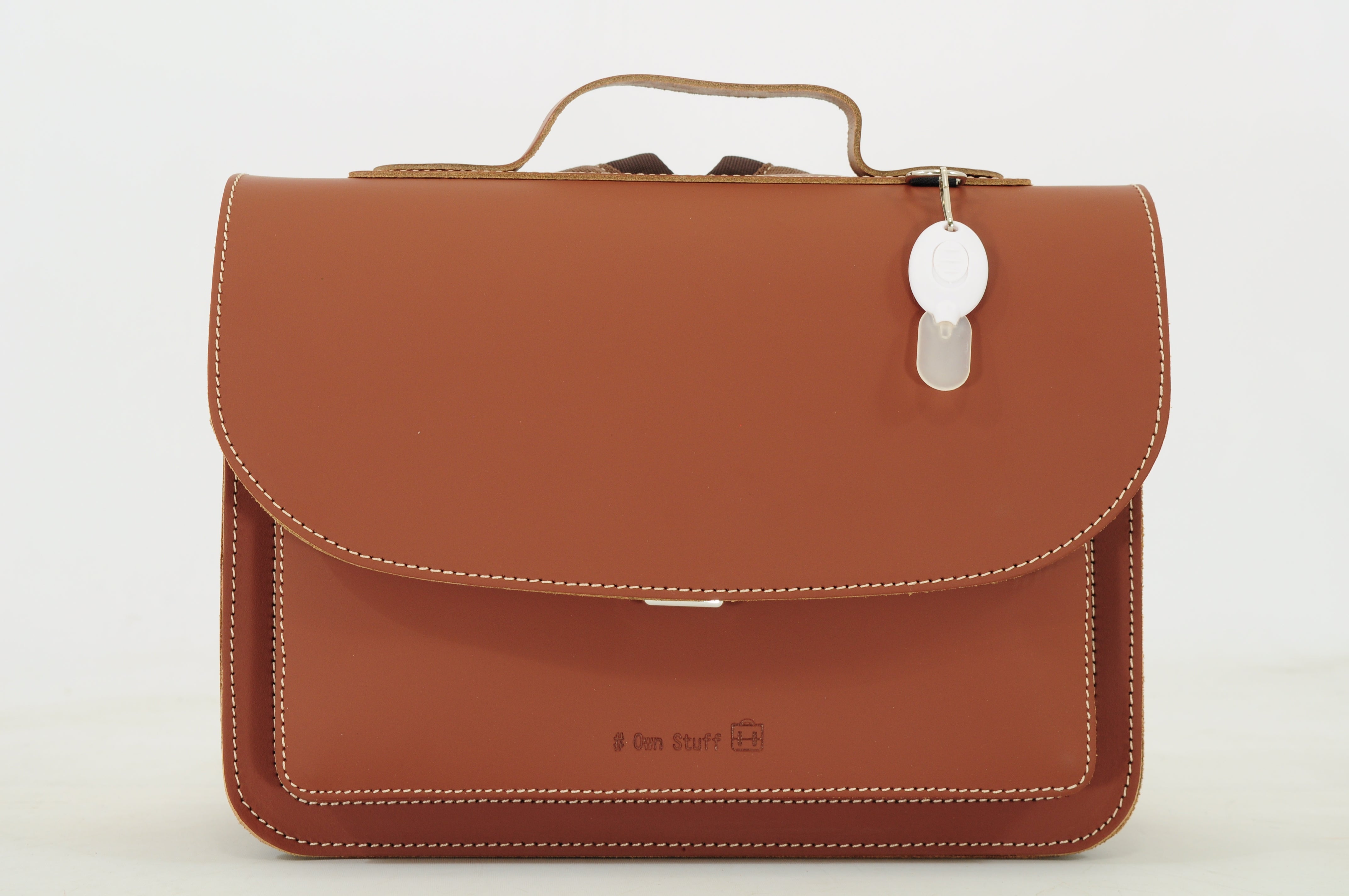 Own Stuff | Lederen kleuterboekentas chestnut