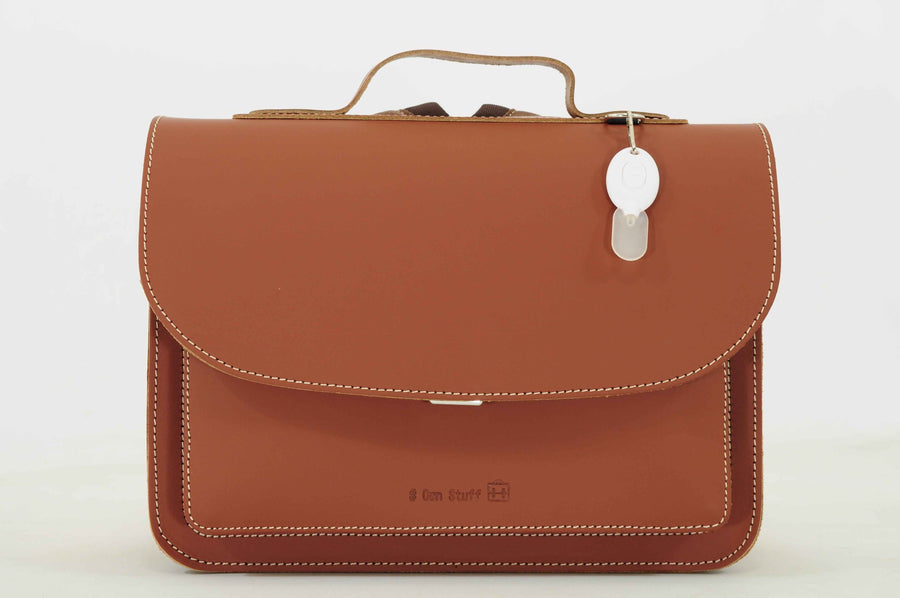 Own Stuff | Lederen kleuterboekentas chestnut