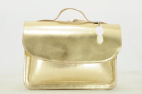 Own Stuff | lederen kleuterboekentas gold