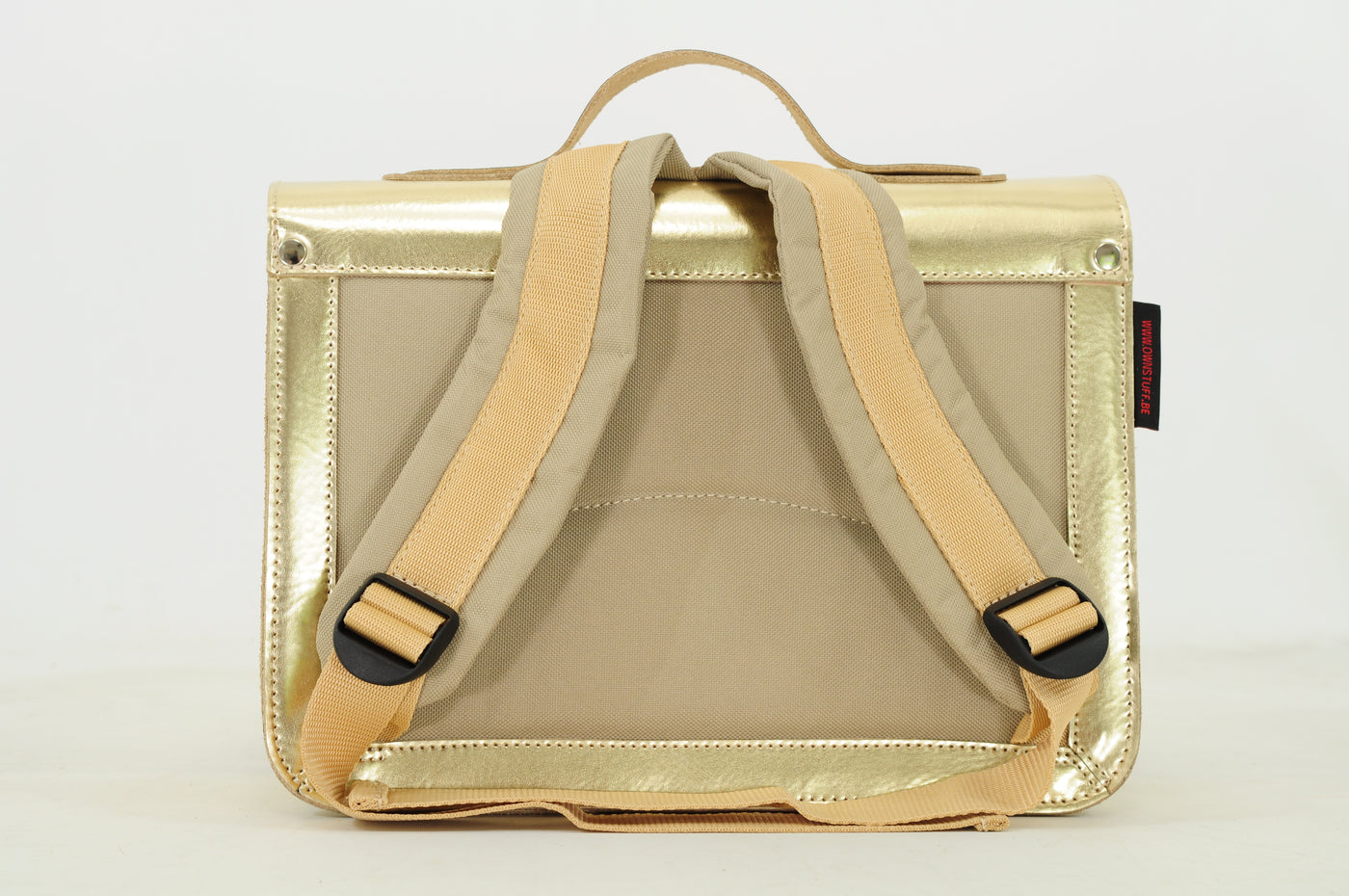 Own Stuff | lederen kleuterboekentas gold