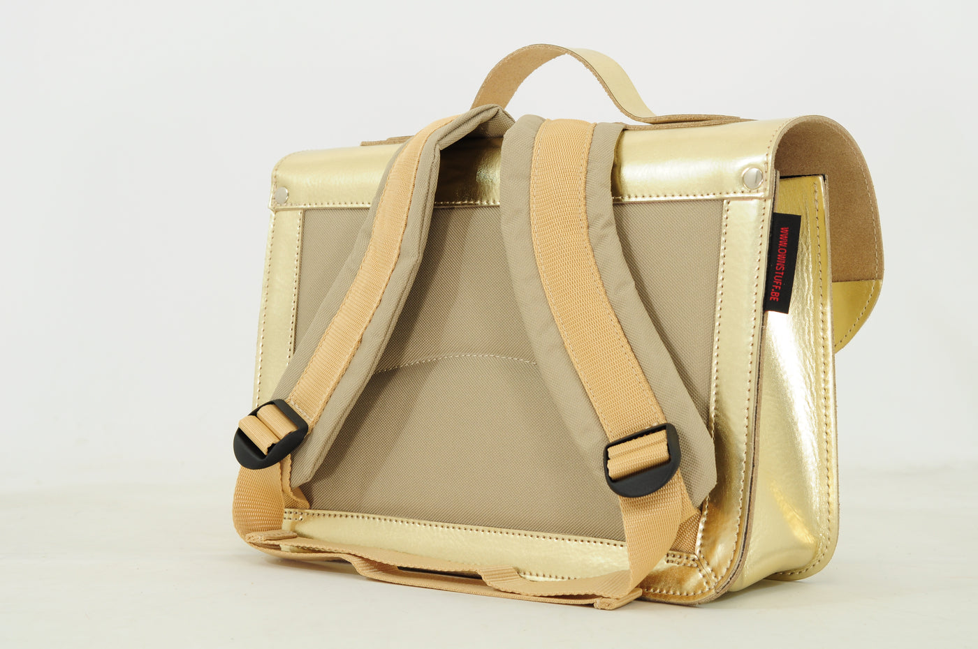 Own Stuff | lederen kleuterboekentas gold
