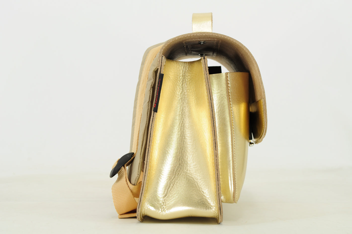 Own Stuff | lederen kleuterboekentas gold