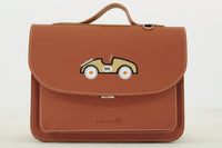 Own Stuff | lederen kleuterboekentas car chestnut