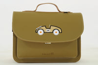 Own Stuff | lederen kleuterboekentas car moss