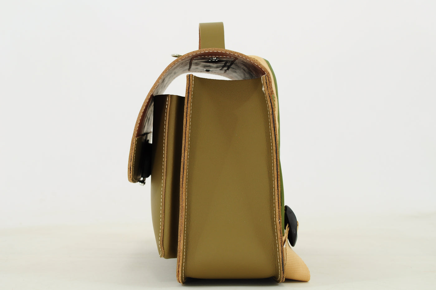 Own Stuff | lederen kleuterboekentas car moss