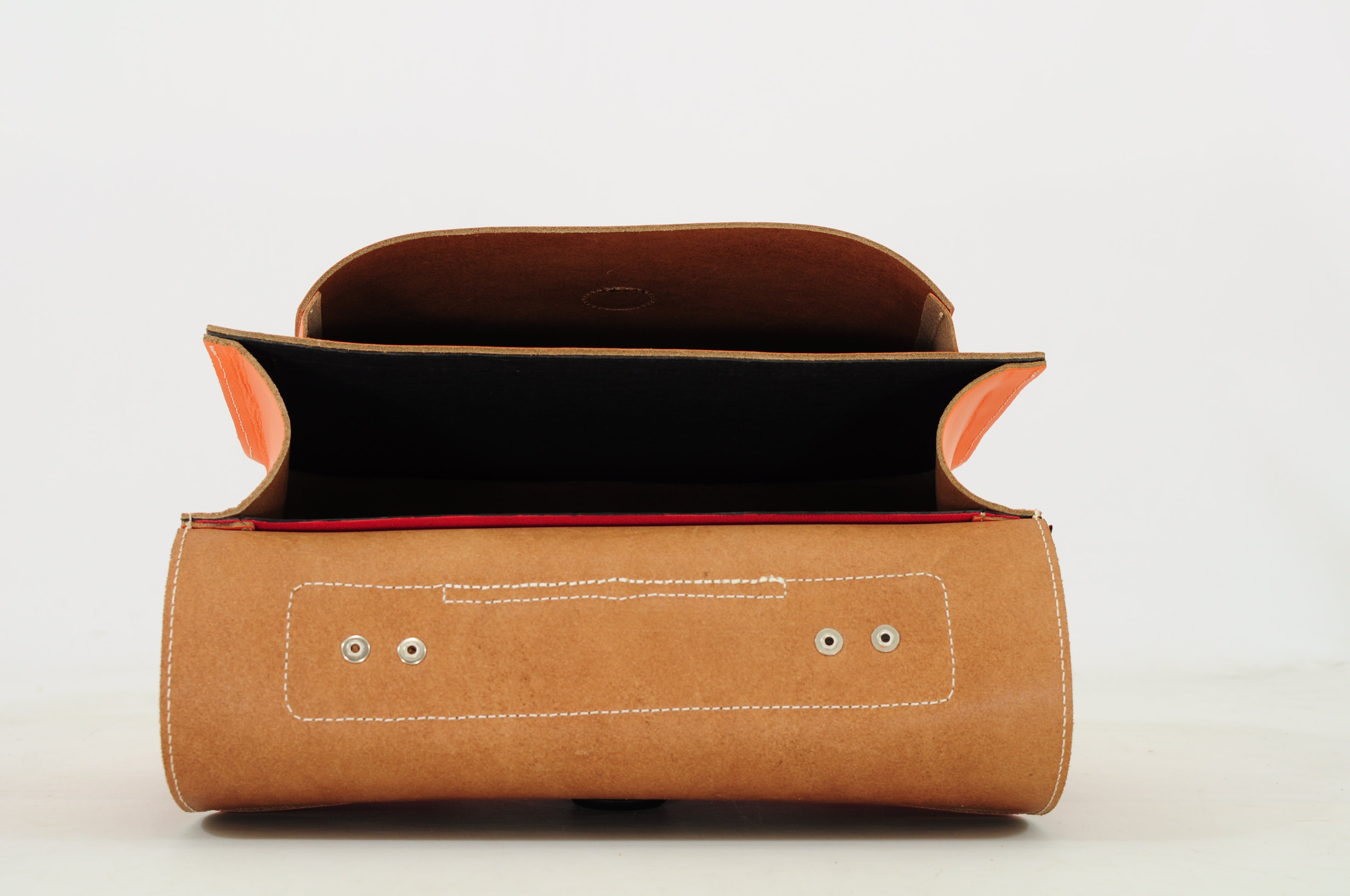 Own Stuff | lederen kleuterboekentas flowers orange