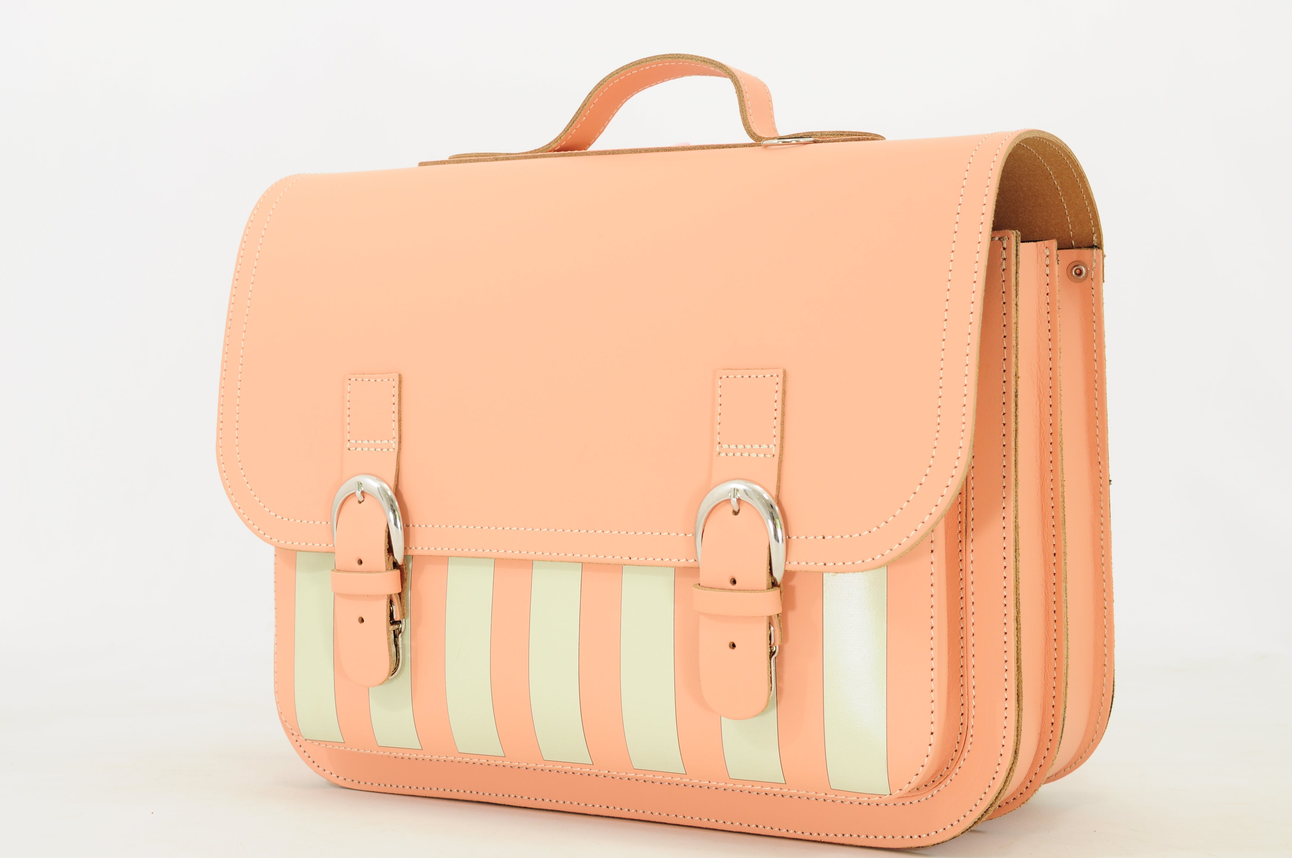 Own Stuff | Lederen boeketas classic beach peach
