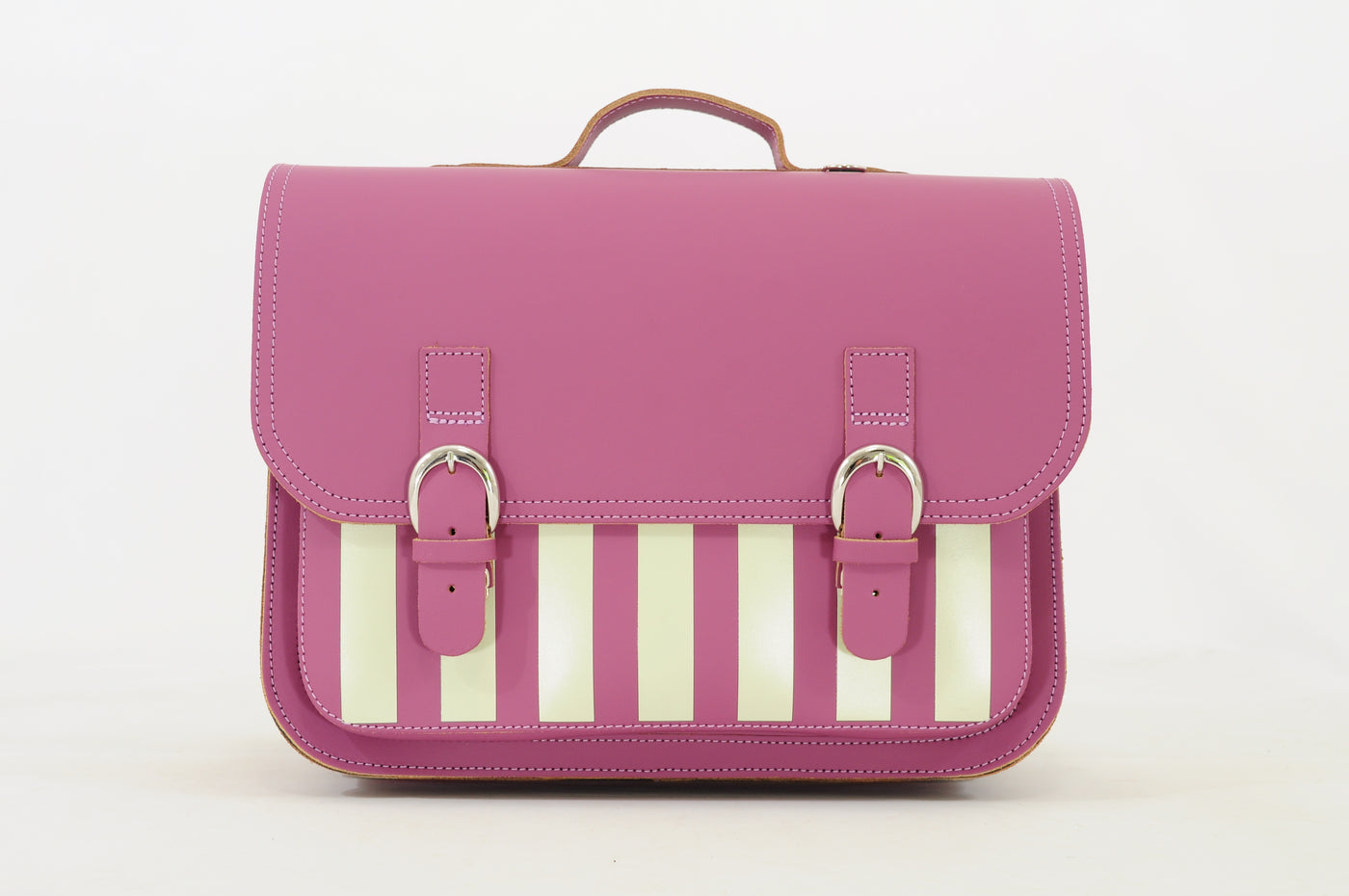 Own Stuff | lederen boekentas classic beach plum
