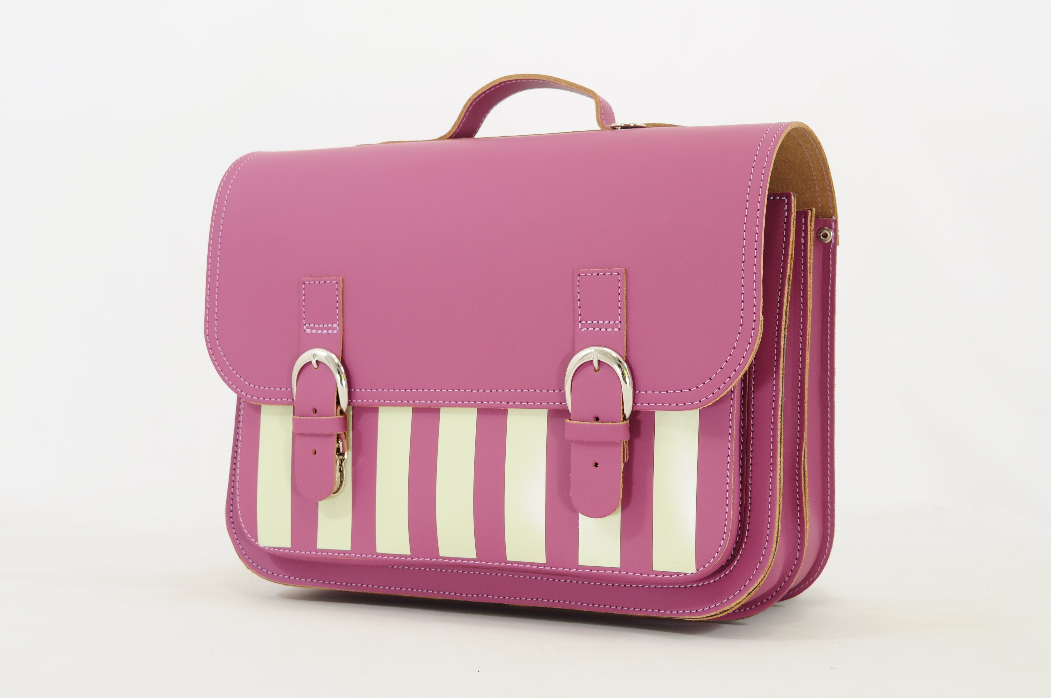 Own Stuff | lederen boekentas classic beach plum
