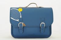 Own Stuff | lederen boekentas classic tennis petrol