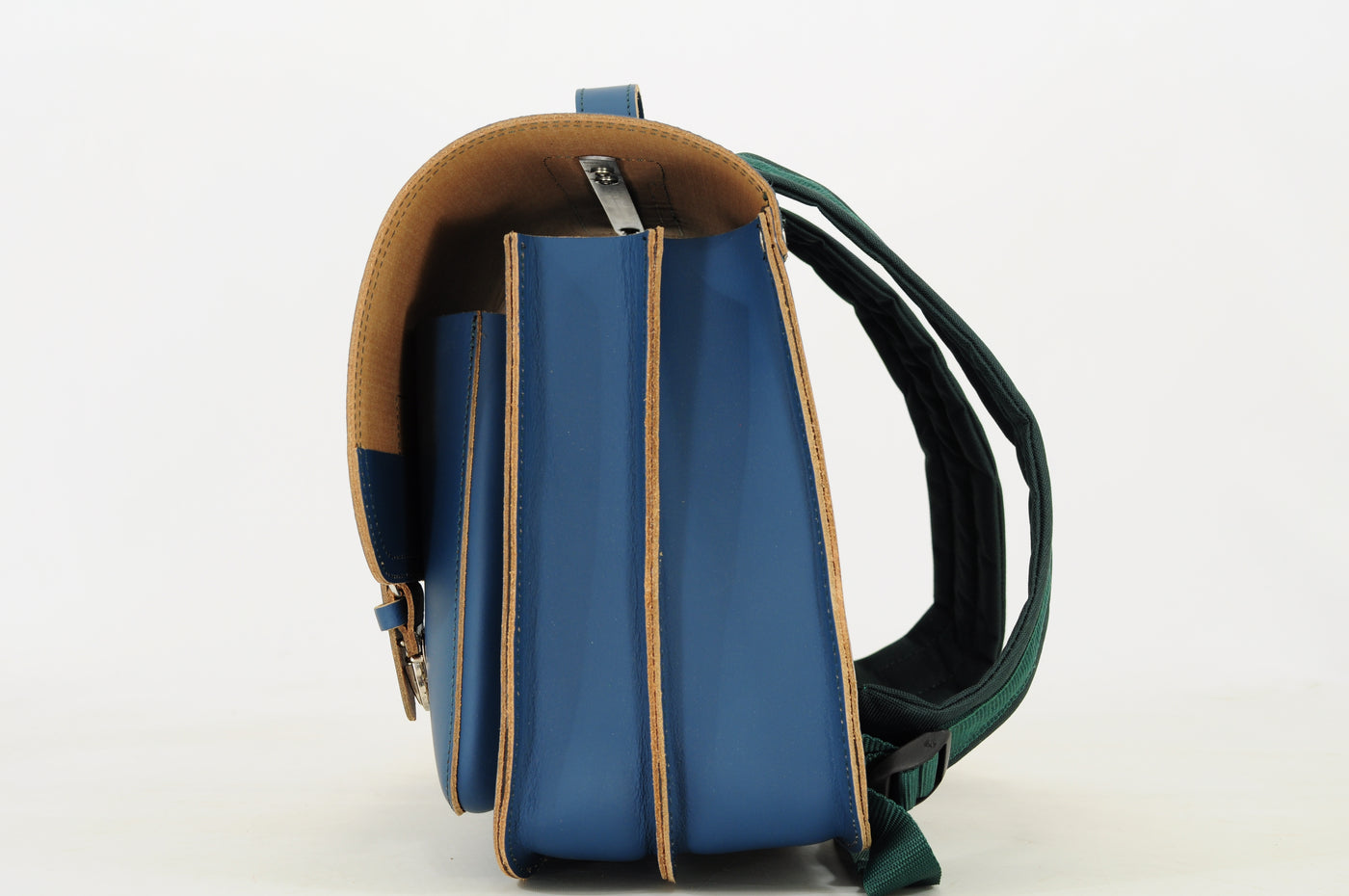 Own Stuff | lederen boekentas classic tennis petrol