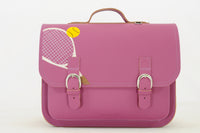 Own Stuff | lederen boekentas classic tennis plum